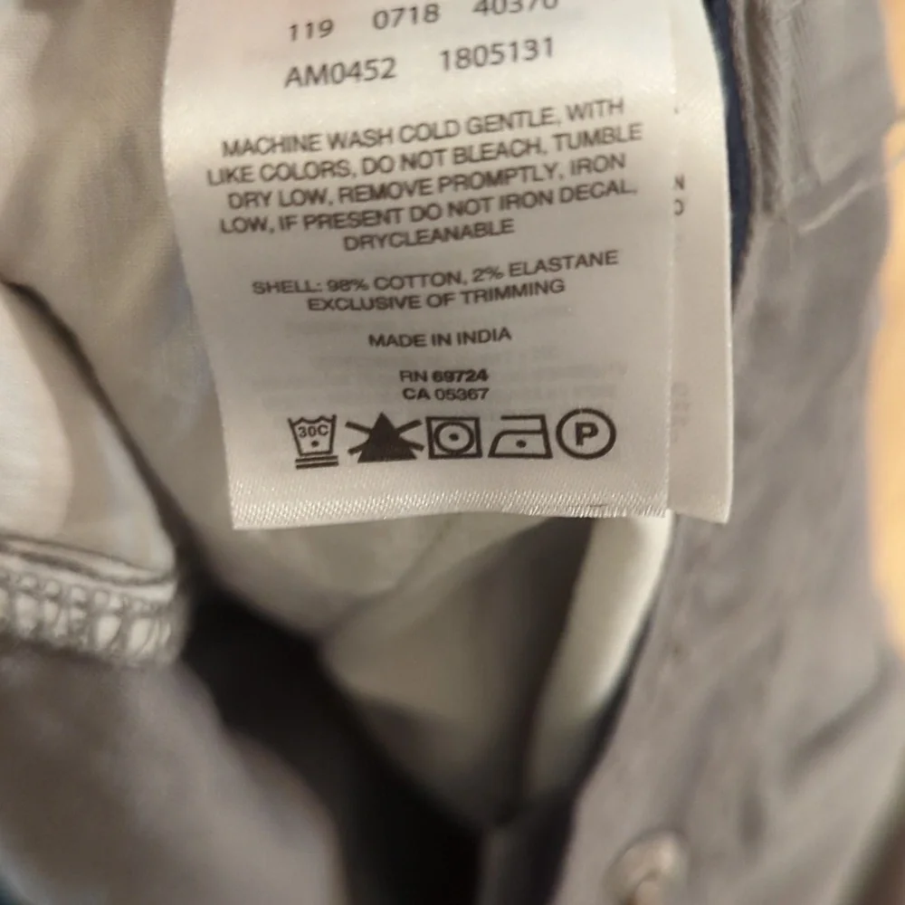 Columbia Cargo Pants Gray Utility Gorpcore Cotton Stretch Men's Size 44x32